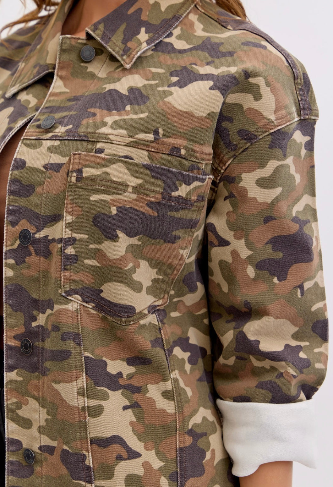Camo Denim Jacket